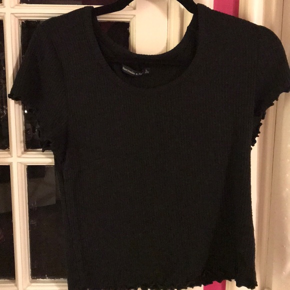 Fitch Black Lettuce Edge Shirt | Poshmark